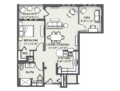 C5 One Bedroom + Den