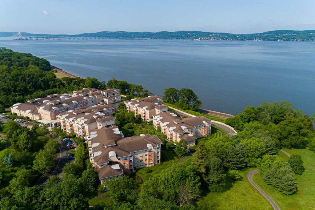 aerial view of the Kendal on Hudson campus