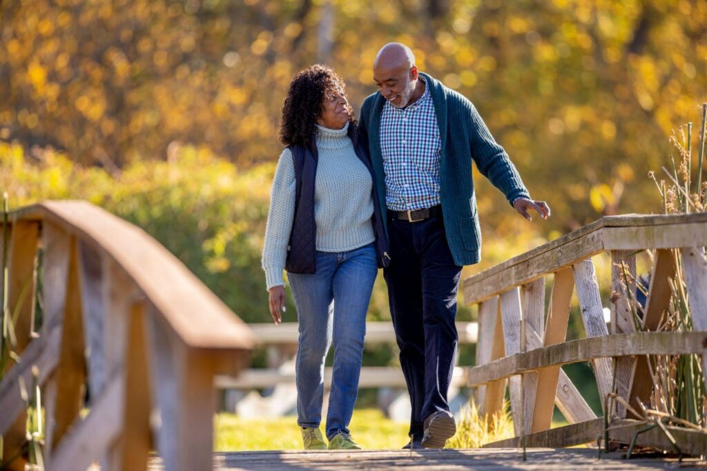 seniors walking through the best outdoor spots near Kendal on Hudson